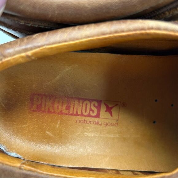 Pikolinos Men's San Telmo Brown Leather Slip-On Loafers EU 44 (US 10-10.5) - Picture 12 of 16